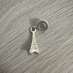 Silver Eiffel Tower Charm Pendant - Women Jewelry